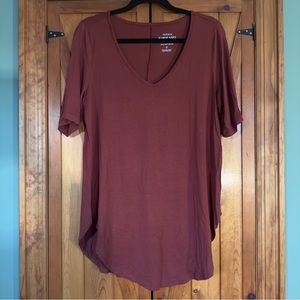 Torrid Super Soft Knits Brick Red Tee